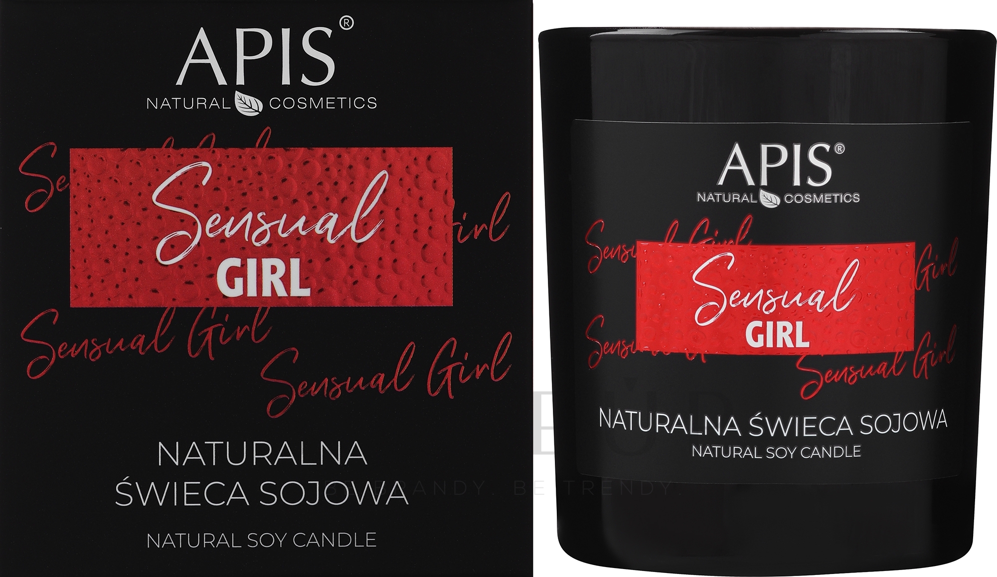 Soja-Duftkerze Sensual Girl - APIS Professional Sensual Girl Natural Soy Candle  — Bild 220 g