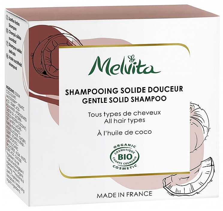 Festes Schampoo - Melvita Gentle Solid Shampoo — Bild N1