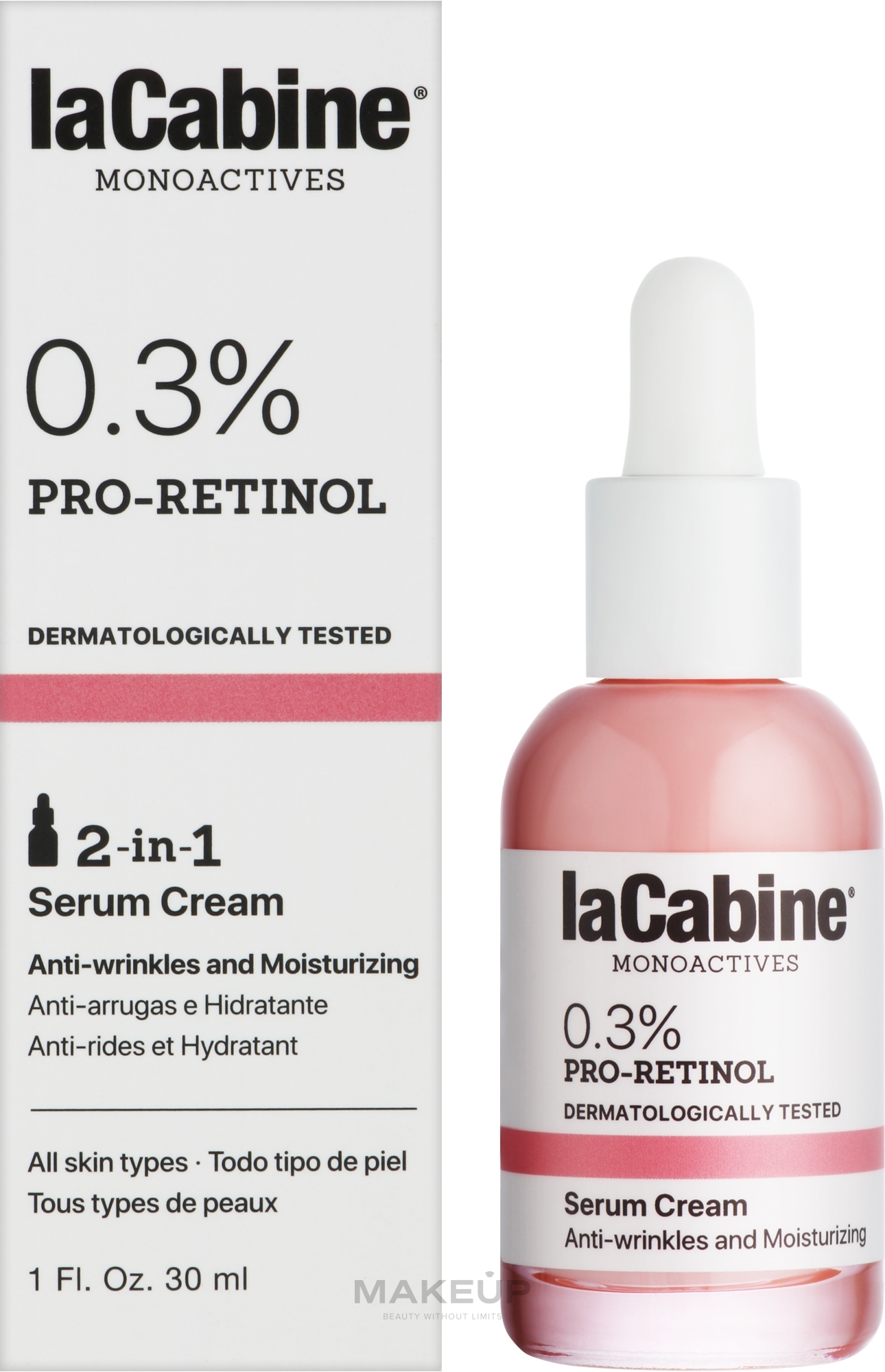 Gesichtsserum-Creme - La Cabine Monoactives 0.3% Pro Retinol Serum Cream — Bild 30 ml