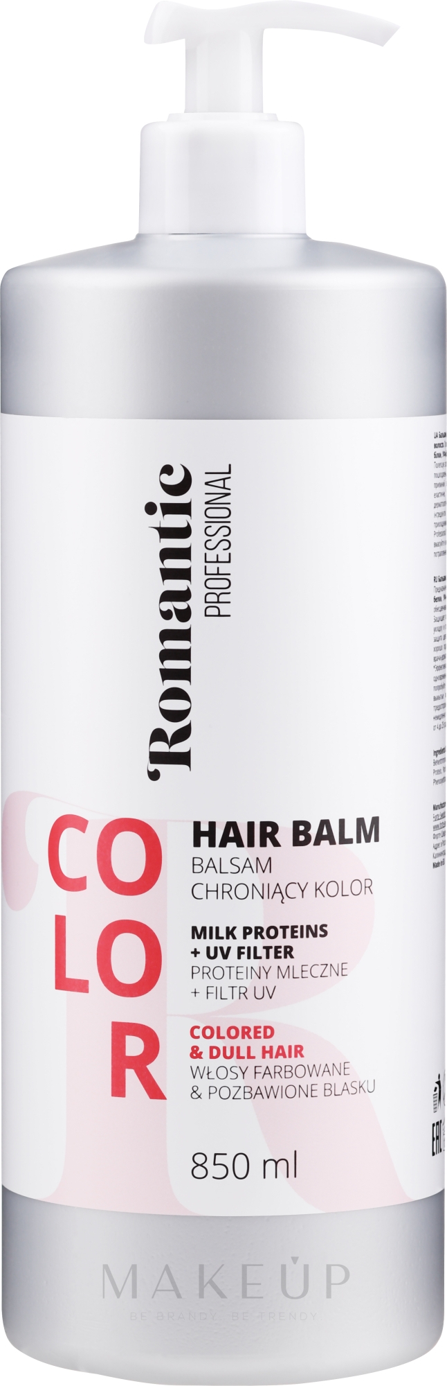 Pflegende Haarspülung für coloriertes Haar mit Milchprotein - Romantic Professional Color Hair Balm — Bild 850 ml