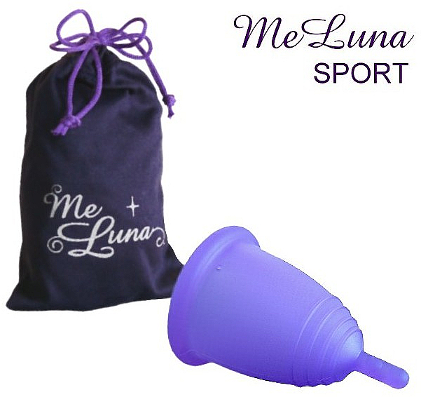 Menstruationstasse Größe M violett - MeLuna Sport Menstrual Cup — Bild N1