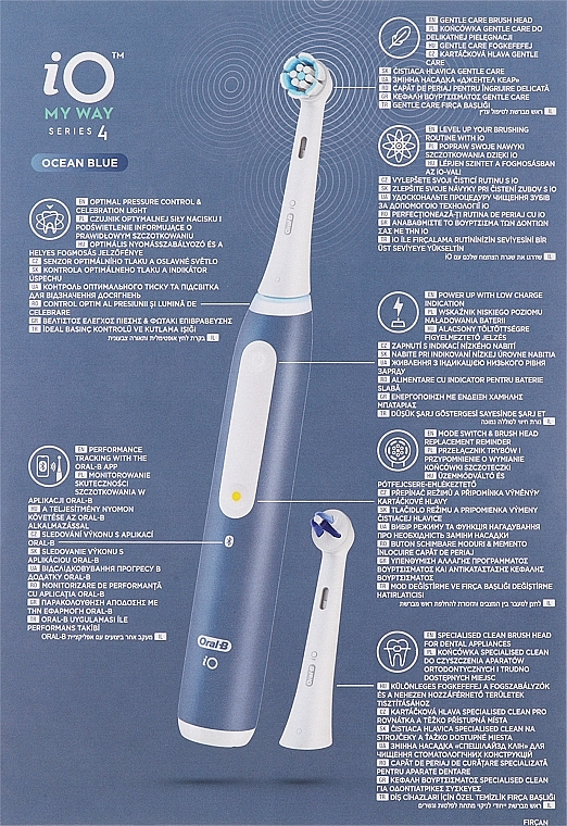 Elektrische Zahnbürste mit Etui - Oral-B iO My Way Series 4 Ocean Blue — Bild N2