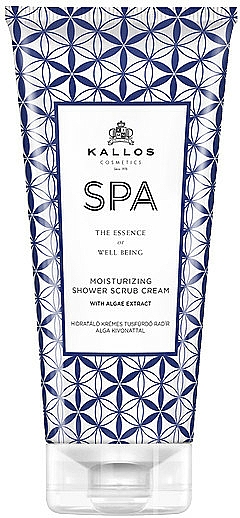 Feuchtigkeitsspendende Dusch- und Badecreme mit Algenextrakten - Kallos Cosmetics SPA Moisturizing Shower Scrub Cream With Argae Extract