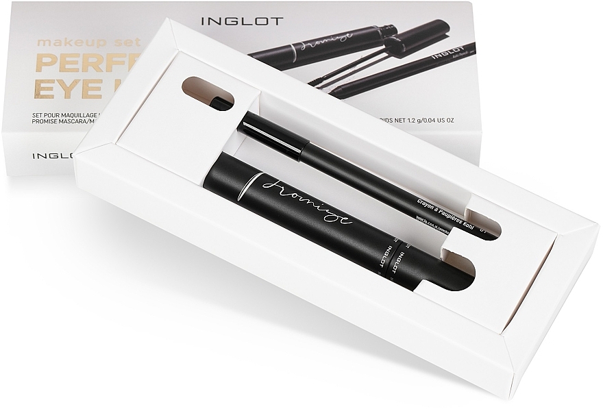 Set - Inglot Makeup Set Perfect Eye Lover mascara/7.5ml + eye/pencil/1.2g) — Bild N2