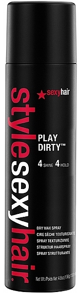 Strukturierendes Haarwachs-Spray zum Haarstyling - SexyHair StyleSexyHair Play Dirty Dry Wax Spray — Bild N1