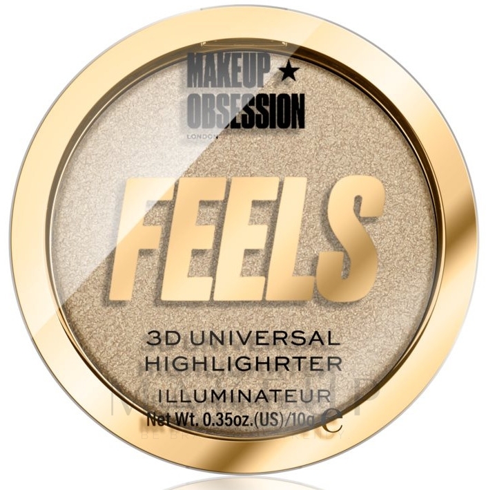 Highlighter für das Gesicht - Makeup Obsession Feels 3D Universal Highlighter — Bild 24K