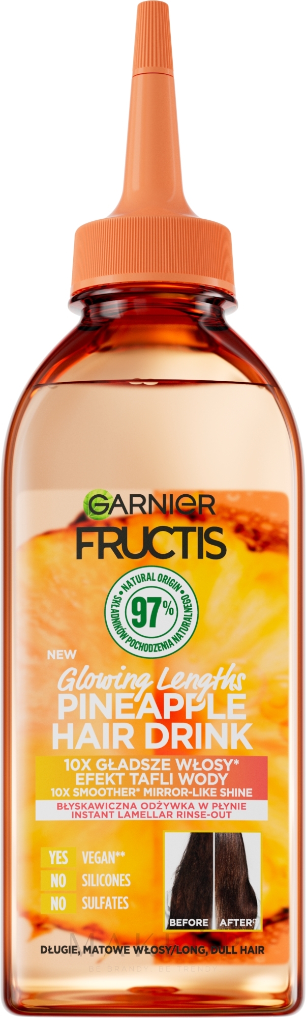 Glättende Haarspülung - Garnier Fructis Hair Drink Pineapple — Bild 200 ml