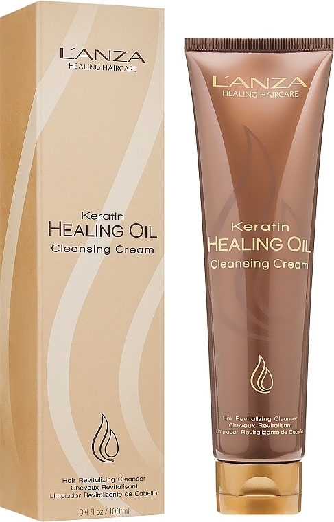 Erfrischendes Creme-Shampoo mit Keratin - L'anza Keratin Healing Oil Cleansing Cream — Bild N3