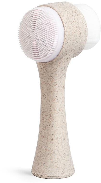 2in1 Gesichtsreinigungsbürste beige - IDC Institute ECO Facial Brush 2in1 — Bild N1