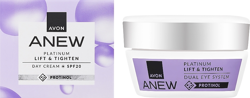 Avon Anew Platinum Lift & Tighten Protinol Day Cream SPF 20  - Augencreme für den Tag — Bild N2
