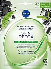Düfte, Parfümerie und Kosmetik Tuchmaske für das Gesicht - NIVEA Skin Detox Serum Infused Sheet Mask