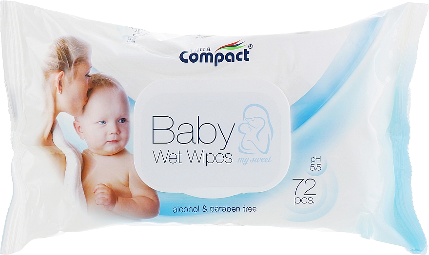 Feuchttücher für Babys 72 St. - Ultra Compact Baby Wet Wipes — Bild N1