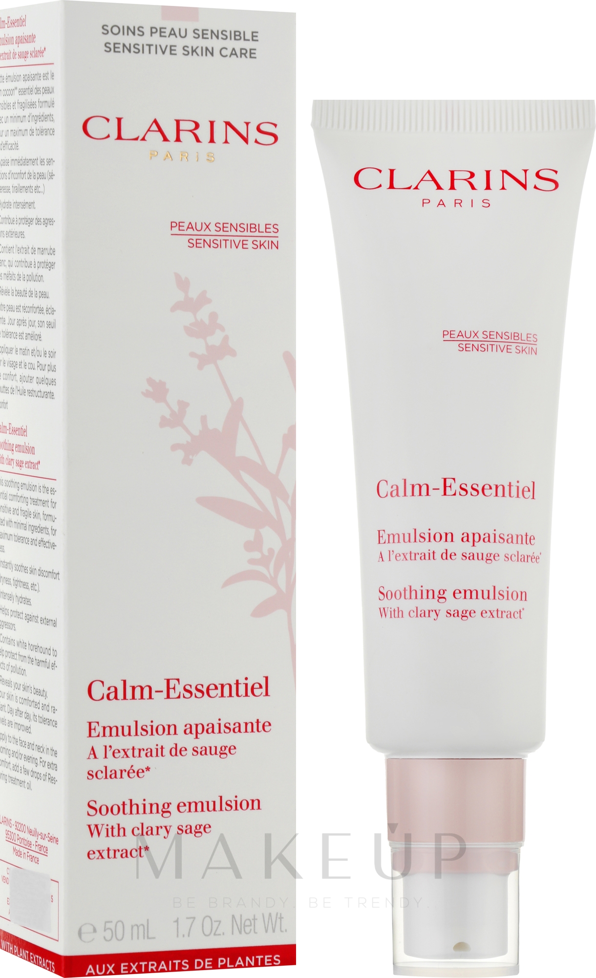 Beruhigende Feuchtigkeitsemulsion für empfindliche Haut mit Muskatellersalbei - Clarins Calm-Essentiel Soothing Emulsion — Bild 50 ml