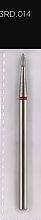 Düfte, Parfümerie und Kosmetik Diamant-Nagelfräser in Geschossform L-4 mm 1,4 mm rot - Head The Beauty Tools