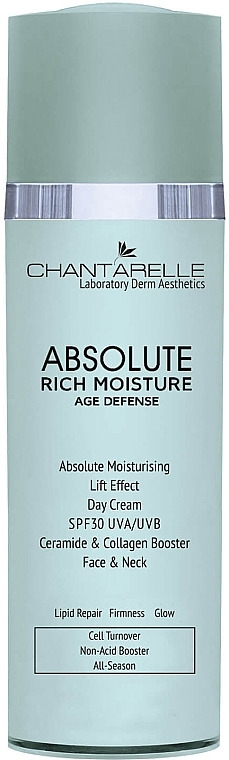 Tagescreme für das Gesicht - Chantarelle Absolute Rich Moisture Age Deffense SPF30 — Bild N1