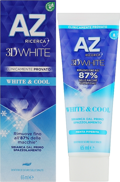 Aufhellende Zahnpasta  - AZ Ricerca White & Cool 3D White Toothpaste — Bild N2