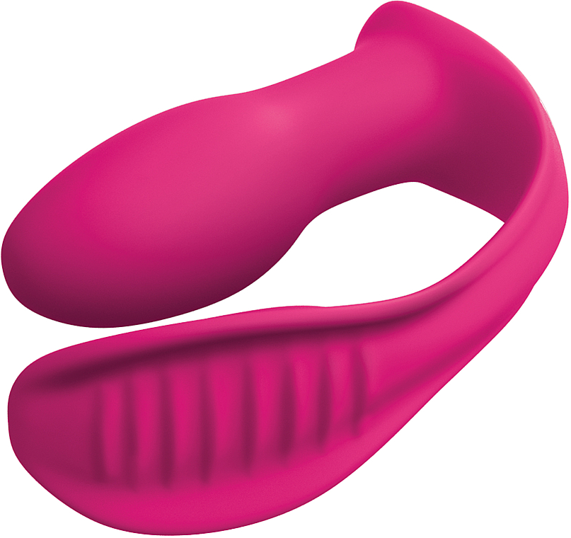Stimulierender Vibrator für doppeltes Vergnügen mit Fernbedienung pink - PipeDream Threesome Double Ecstasy Pink — Bild N5