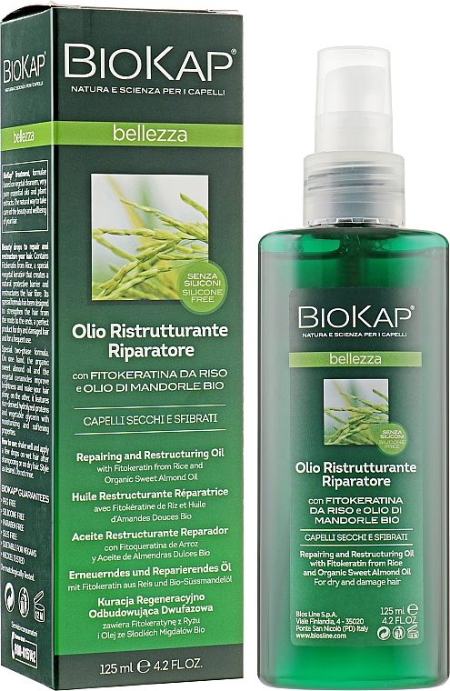 Reparaturöl für geschädigtes Haar - BiosLine BioKap — Bild N2