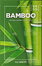 Düfte, Parfümerie und Kosmetik Tuchmaske für das Gesicht mit Bambusextrakt - The Saem Natural Bamboo Mask Sheet