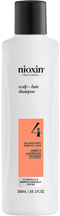 Shampoo für Kopfhaut und coloriertes Haar - Nioxin Pro Clinical System 4 Scalp + Hair Thickening Shampoo  — Bild N1