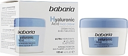 Düfte, Parfümerie und Kosmetik Gesichtscreme mit Hyaluronsäure - Babaria Hyaluronic Acid Face Cream
