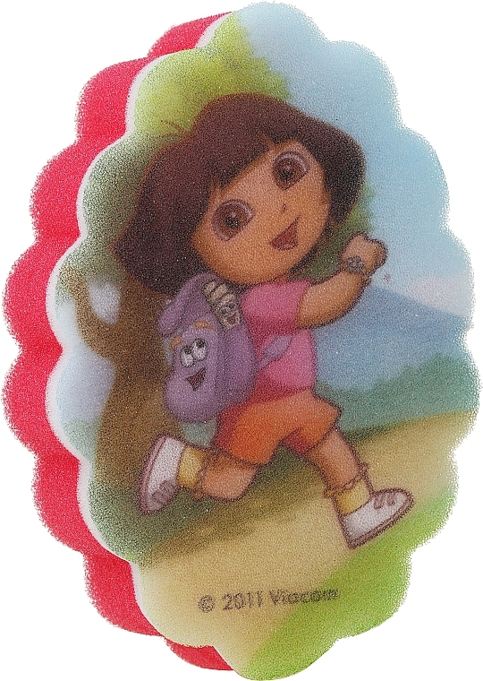 Badeschwamm für Kinder Dora rot - Suavipiel Dora Bath Sponge №1 — Bild N1