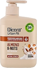 Flüssige Handseife mit Vitamin B und Mandel- und Nüsseduft - Dicora Urban Fit Nourishing Hand Soap Vit B Almont & Nuts — Bild N1