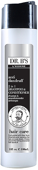 2in1 Shampoo und Conditioner mit Aloe-Vera - Dr. B's L'Homme Hair Care Anti-Dandruff 2in1 Shampoo and Conditioner — Bild N1