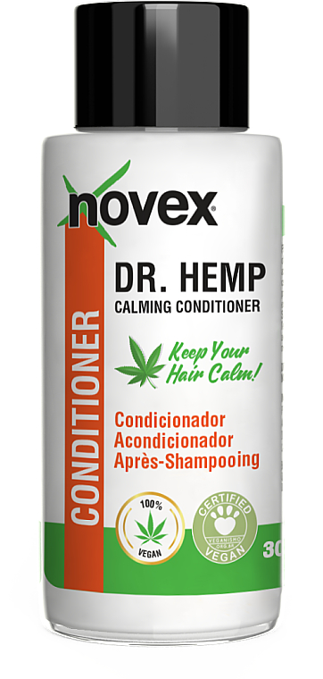 GESCHENK! Haarpflegeset - Novex DR. Hemp (Shampoo 30ml + Conditioner 30ml + Kosmetiktasche 1 St.) — Bild N2