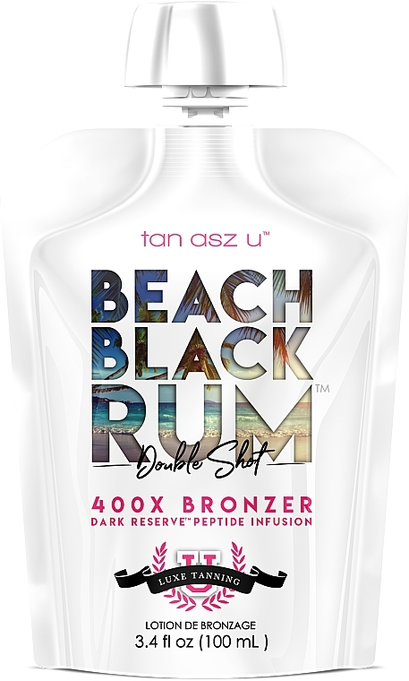 Solariumcreme mit Bronze-Effekt auf Rumbasis - Tan Asz U Beach Black Rum Double Shot 400X Bronzer — Bild N1