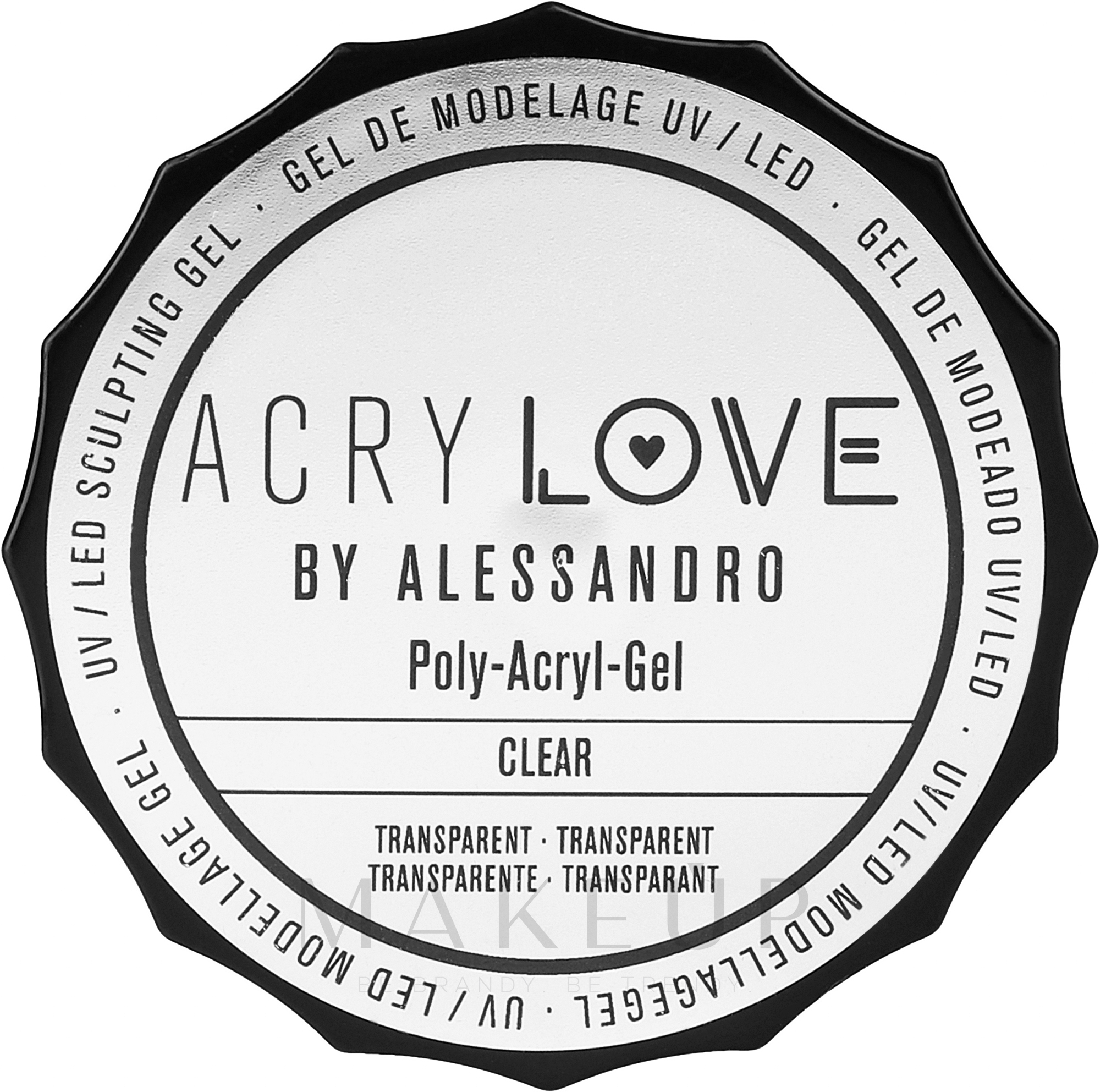 Polyacryl-Nagelgel - Alessandro International AcryLove Poly-Acryl-Gel — Bild 15 g