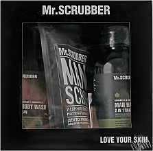 Set - Mr.Scrubber "New Man Basic " (body/scr/100 g + sh/gel/265 ml + shm/265 ml) — Bild N2