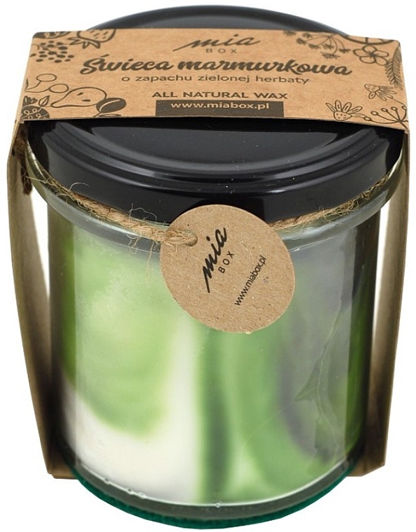 Duftkerze aus Marmor Grüner Tee - Miabox Candle — Bild N1
