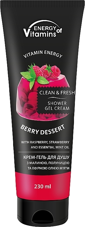 Duschcreme-Gel Beerendessert - Energy of Vitamins Cream Shower Gel Berry Dessert — Bild N1