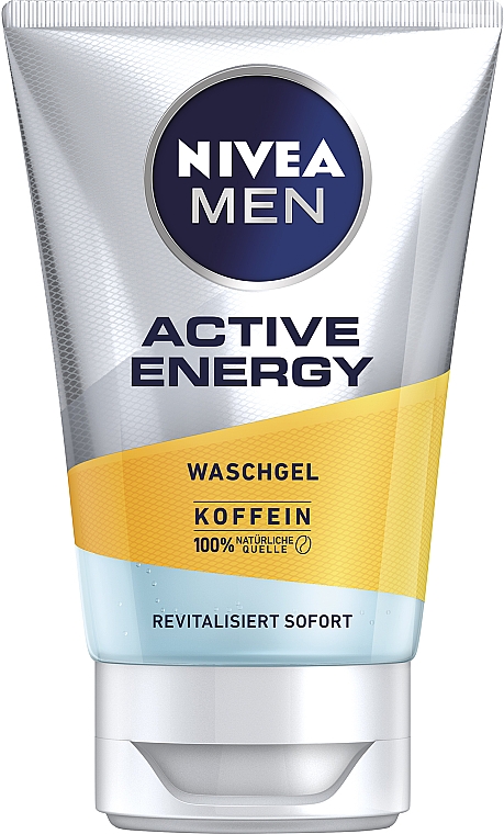 Gesichtswaschgel mit Koffein für Männer - Nivea Men Active Energy Caffeine Face Wash Gel