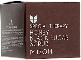 Düfte, Parfümerie und Kosmetik Nährendes und glättendes Gesichtspeeling mit schwarzem Zucker und Honigextrakt - Mizon Honey Black Sugar Scrub