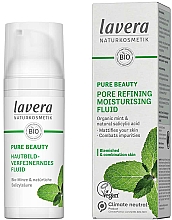Feuchtigkeitsspendende Flüssigkeit - Lavera Pure Beauty Pore Refining Moisturising Fluid — Bild N1