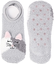 Kurzsocken für Damen, CDC350-535, grau mit Kater - Moraj — Bild N2