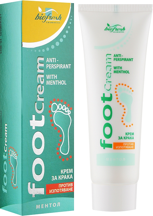 Antitranspirante Fußcreme mit Menthol - BioFresh Foot Cream — Bild N2