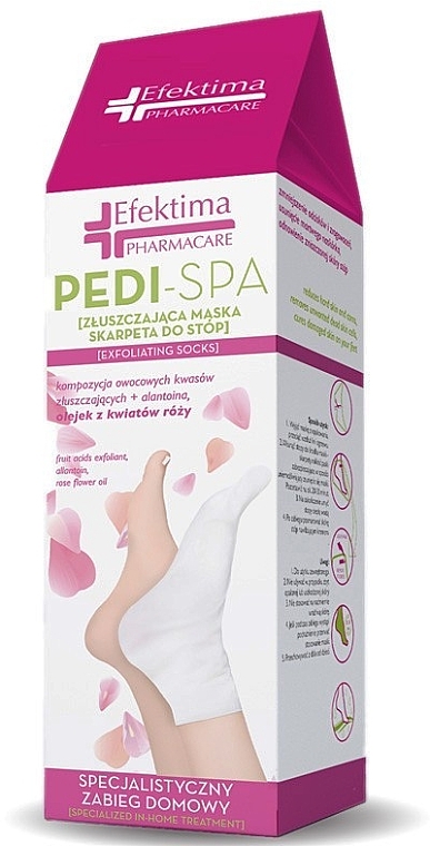 Peeling-Fußmaske - Efektima Pharmacare Pedi-Spa Exfoliating Socks  — Bild N1