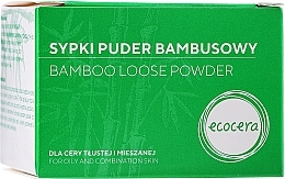 Düfte, Parfümerie und Kosmetik Bambuspulver für fettige und Mischhaut - Ecocera Bamboo Face Powder
