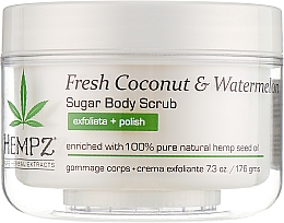 Anti-Aging Kokosnuss und Wassermelone - Hempz Herbal Sugar Body Scrub Fresh Coconut Watermelon — Bild N1