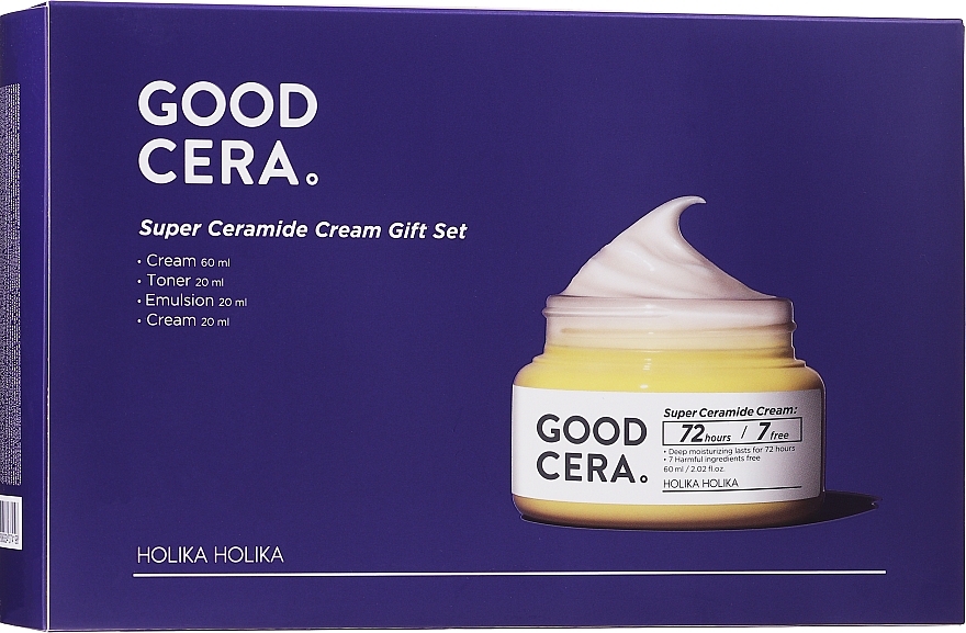 Gesichtspflegeset - Holika Holika Good Cera Cream Sensitive Gift Set (Gesichtscreme 60ml + Gesichtstonikum 20ml + Gesichtsemulsion 20ml + Gesichtscreme 20ml) — Bild N3