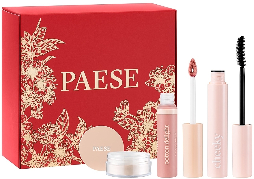 Set - Paese Nature Look Set (Mascara 9ml + Lipgloss 7.5ml + Puder 10g)  — Bild N2