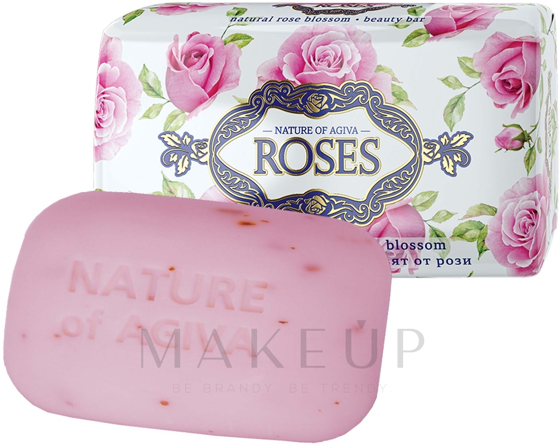 Handseife mit Rosenextrakt - Nature of Agiva Rose Soap — Bild 150 g