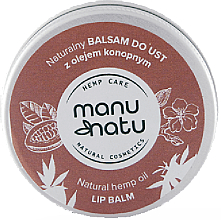 Düfte, Parfümerie und Kosmetik Beruhigender Lippenbalsam mit Hanföl - Manu Natu Natural Hemp Oil Lip Balm
