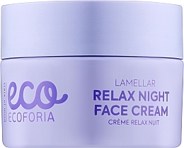 Düfte, Parfümerie und Kosmetik Nachtcreme für das Gesicht - Ecoforia Lavender Clouds Lamellar Relax Night Face Cream 