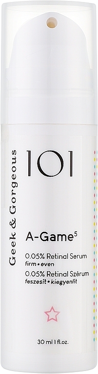 Gesichtsserum mit Retinal 0,05 % - Geek & Gorgeous A-Game 5 0,05% Retinal Serum — Bild N1