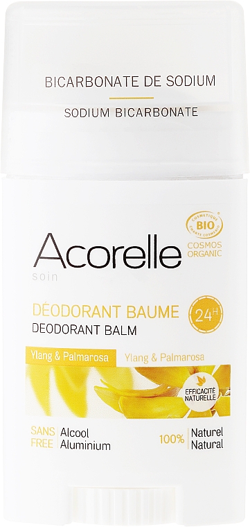 Bio Deostick mit Ylang-Ylang und Palmarosa - Acorelle Deodorant Balm — Bild N1