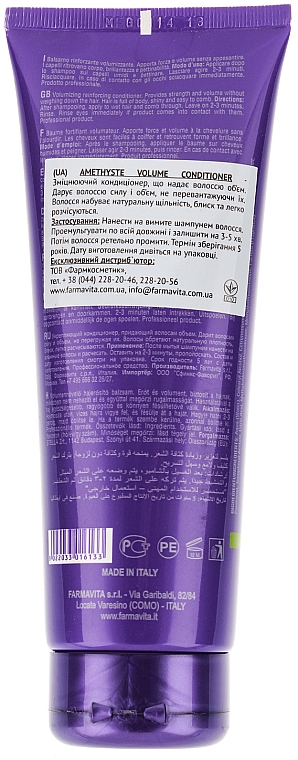 Haarspülung für mehr Volumen - Farmavita Amethyste Volume Conditioner — Bild N2